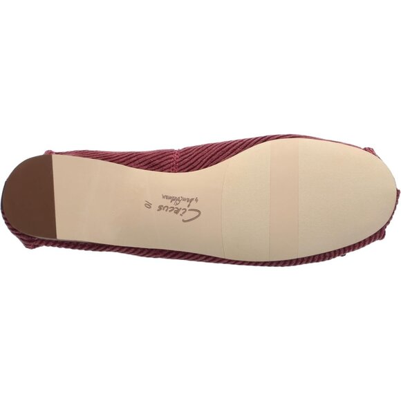 Circus NY by Sam Edelman Women's Spiced Plum Fabric Cross Strap Ballet Flat - Picture 4 of 7
